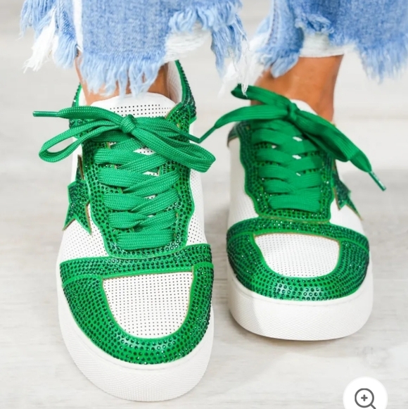 "Legendary"  Crystal Paved Sneakers - Picture 2 of 5